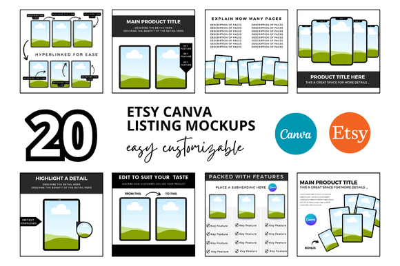 20 Planner Etsy Listings Mockup: A Practical Guide to Showcasing Your Digital Products