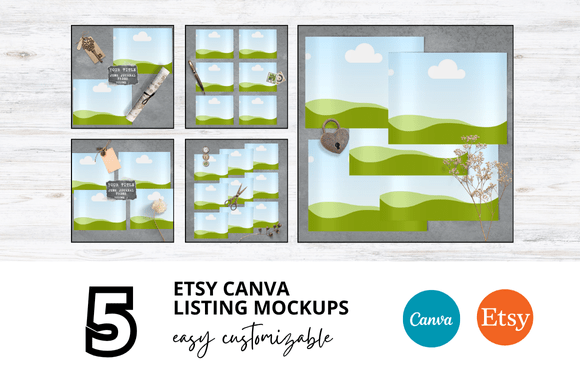 5 Journal Etsy Listings Mockup: A Strategic Tool for Sellers and Creators