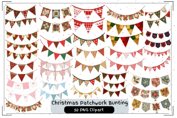 50 Christmas Patchwork Bunting Clipart: Real Ways Creators and Businesses Use It This Season