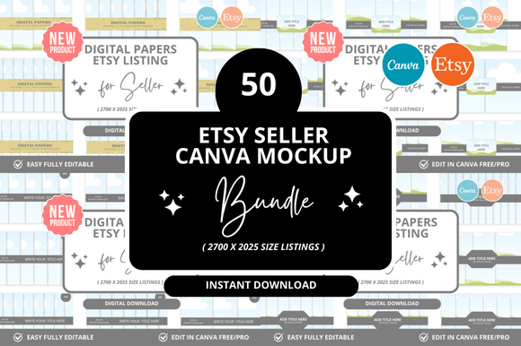 50 Digital Papers Etsy Listings Mockup: A Practical Overview for Creators and Sellers