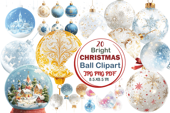 Bright Christmas Ball Clipart: A Visual Asset for Modern Branding and Seasonal Communication