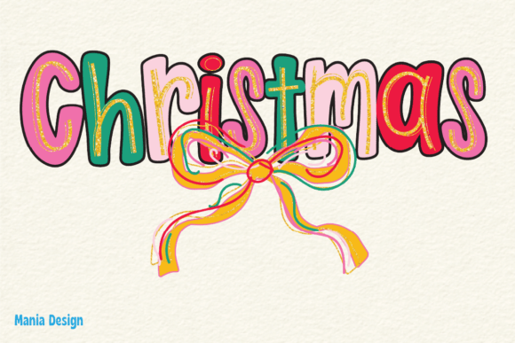 Christmas Coquette Colorful PNG for Modern Creatives