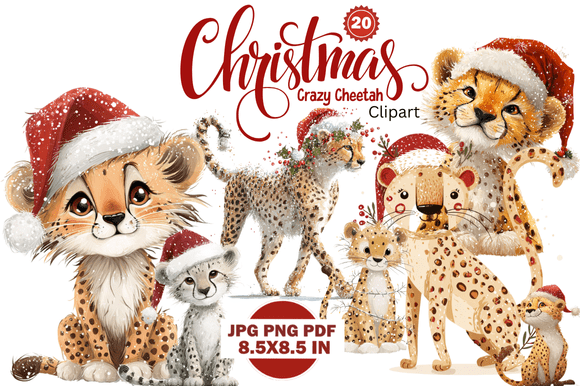 Christmas Crazy Cheetah Clipart: A Strategic Tool for Creative Expression and Branding
