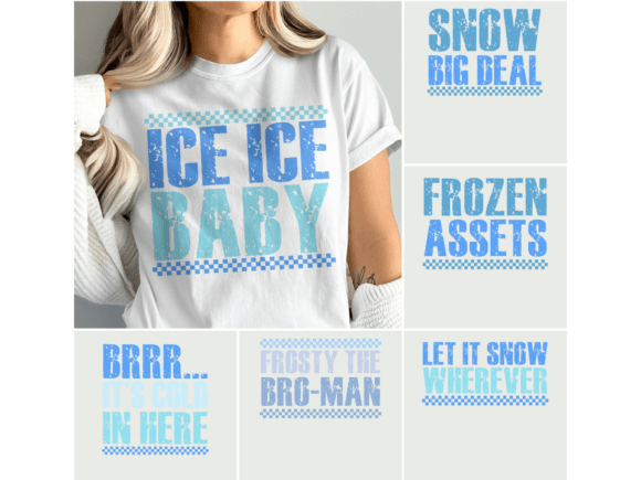 Christmas Grunge PNG Set of 6: A Practical Design Resource for Holiday Projects