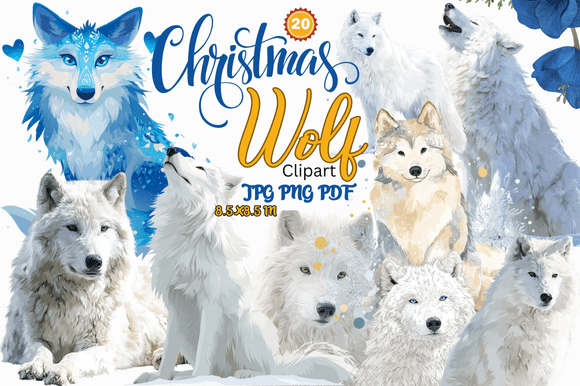 Christmas Wolf Clipart: A Practical Resource for Festive Design