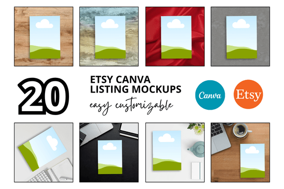 Evaluating a 20 Planner Photo Etsy Listings Mockup for Your Shop