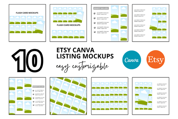 Evaluating the 10 Flash Card Etsy Listings Mockup for Creative Sellers