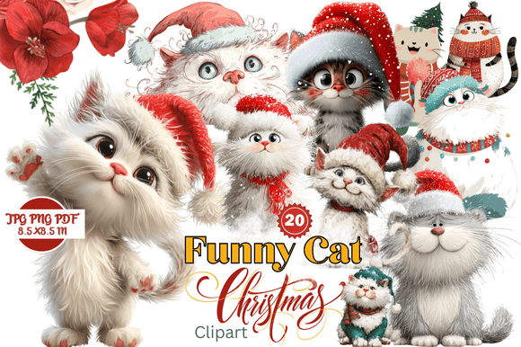Funny Cat Christmas Clipart: The Secret Ingredient for Holiday Cheer