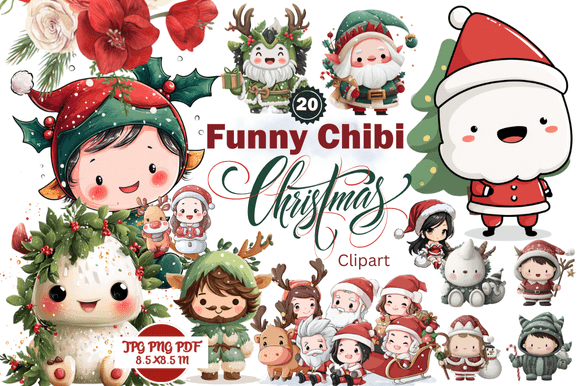 Funny Chibi Christmas Clipart: A Strategic Tool for Holiday Communication and Branding
