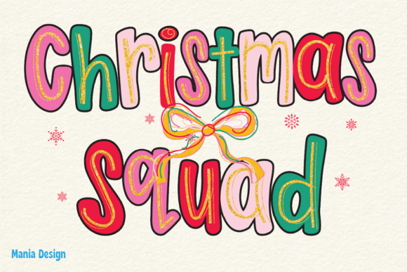 Groovy Christmas Squad Coquette PNG: A Creative Holiday Resource