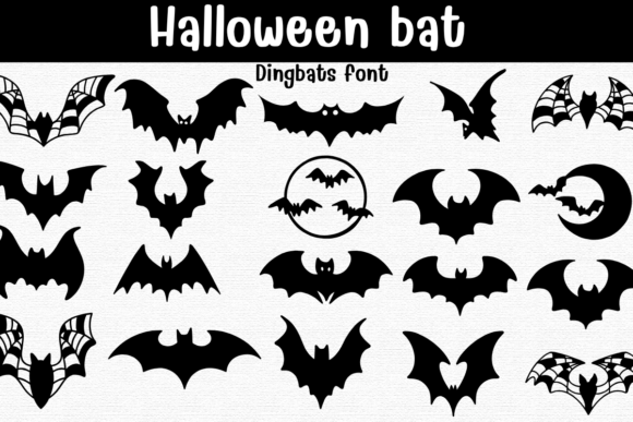 Halloween Bat Font: Bold Dingbats for Spooky Creative Projects
