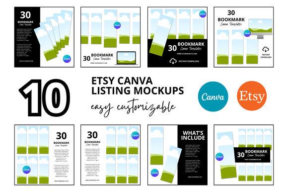 How a 10 Bookmark Etsy Listings Mockup Shapes Shop Presentation and Buyer Trust