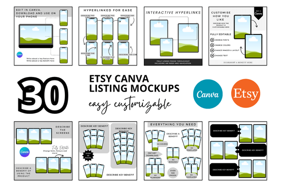 How a 30 Planner Etsy Listings Mockup Transforms Your Digital Product Strategy