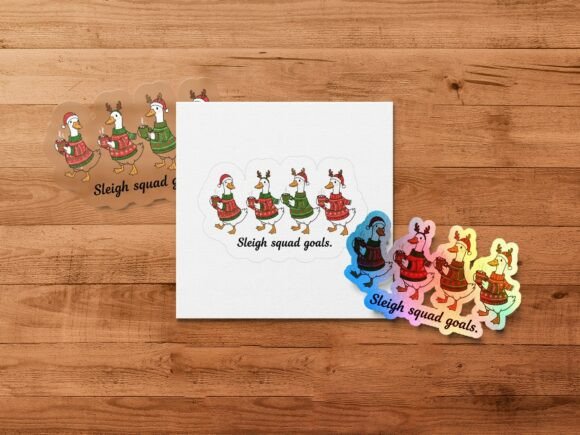 How the Chrismtas Goose Squad PNG Fits Into Your Holiday Design Workflow