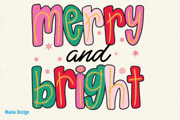 Merry Bright Christmas Gold PNG: Elevating Holiday Design with Warmth and Elegance