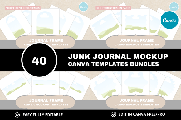 The 40 Junk Journal Canva Bundle: Unlocking Authentic Digital Crafting