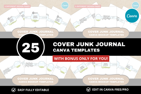 Unlock Creative Productivity with the 25 Cover Journal Template Bundle Bonus