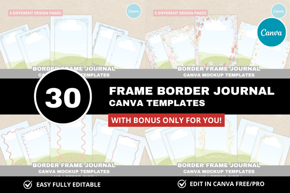 Unlock Your Creative Practice with the 30 Frame Border Journal Template Bonus