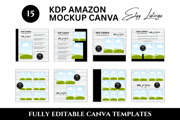 Why a 15 KDP Amazon Etsy Listings Mockup Pack Transforms Your Product Presentation
