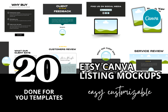 Why a 20 Etsy Listings Mockup is Essential for Your Shop’s Success