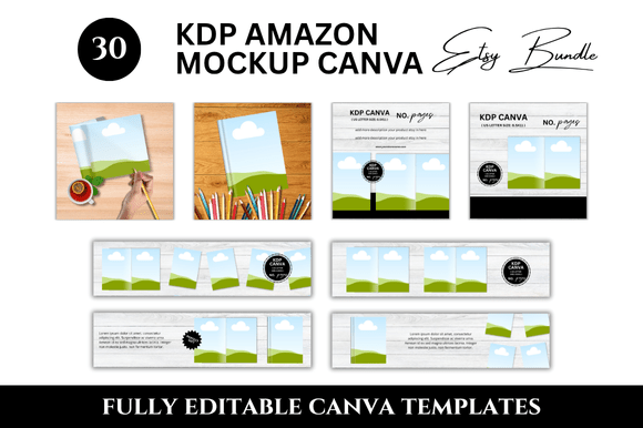 Why a 30 KDP Amazon Etsy Listing Mockup Bundle is Essential for Your Product Listings