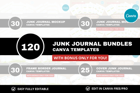 Why the 120 Cover Journal Canva Bundle Bonus Could Save You Hours of Design Work