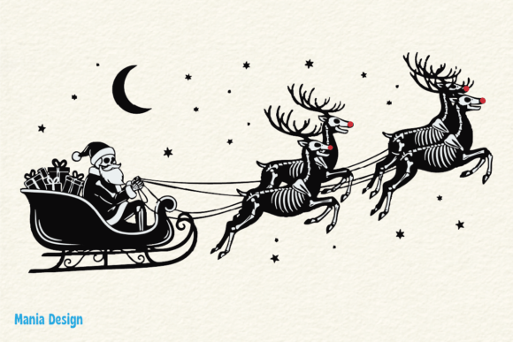 Why the Skeleton Santa Sleigh Ride PNG Is Redefining Holiday Design Assets