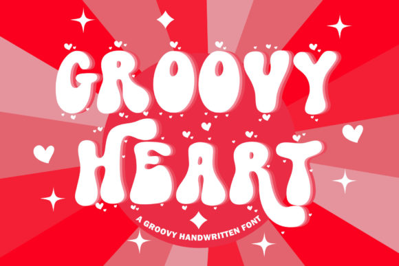 XGroovy Heart Font Brings Retro Charm to Modern Design Projects